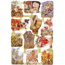Mixed Flower Fairies Scraps ~ England ~ Out of Print